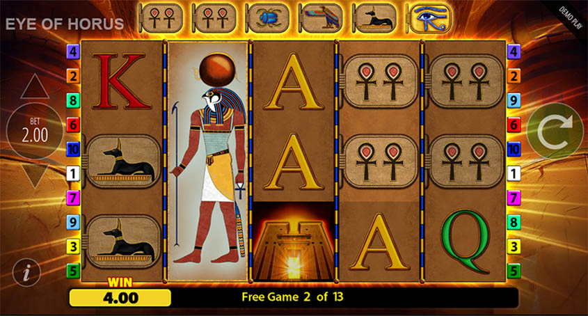 Eye of Horus Free Play | Demo Slot | April 2021