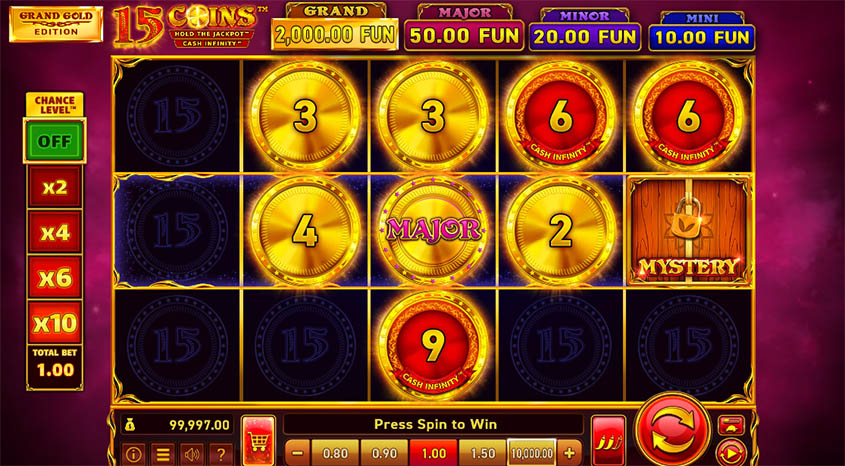 15 Coins Grand Gold Edition slot