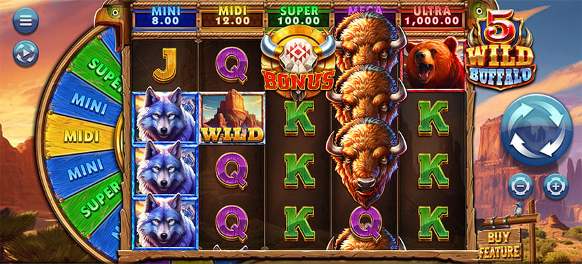 5 Wild Buffalo Slot | Play Online | RTP: 96.01%