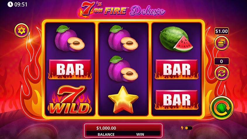 7 on Fire slot