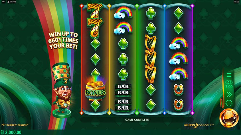 777 Rainbow Respins slot