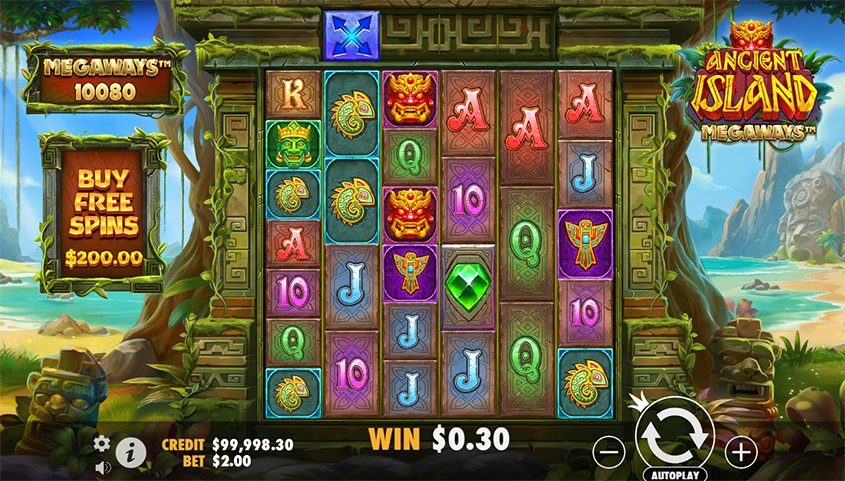 Ancient Island Megaways Slot | Play Online | RTP: 96.55%