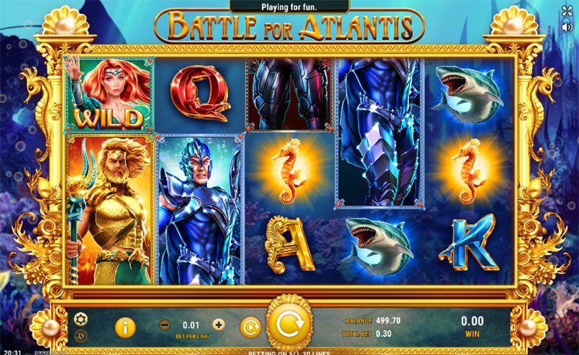 Battle For Atlantis Slot Free Play in Demo Mode