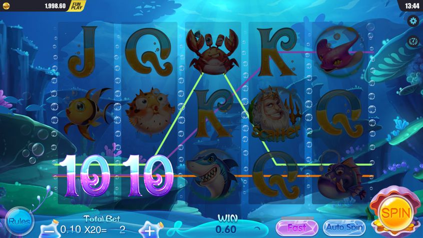 Blue Sea Slot - Free Play in Demo Mode