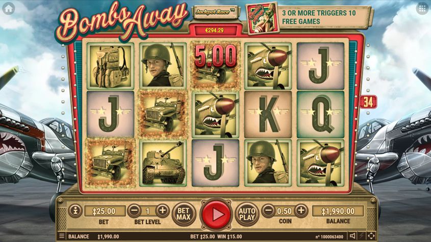 Bombs Away slot