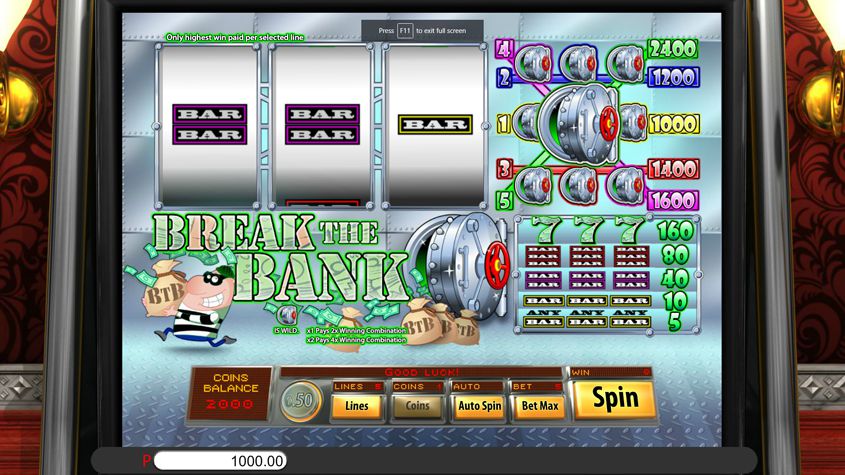 Bank Attack slot