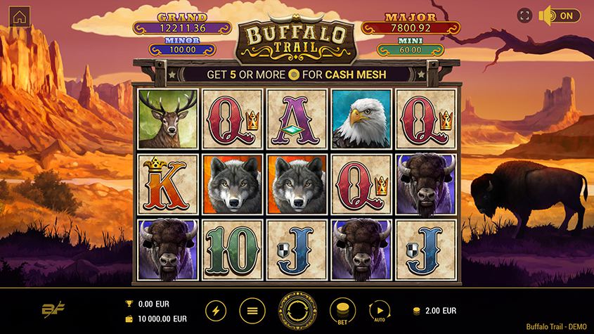 Big Buffalo, Demo Free Play