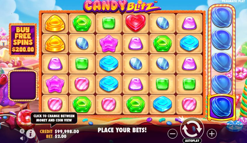 The Candy Crush Free Play in Demo Mode