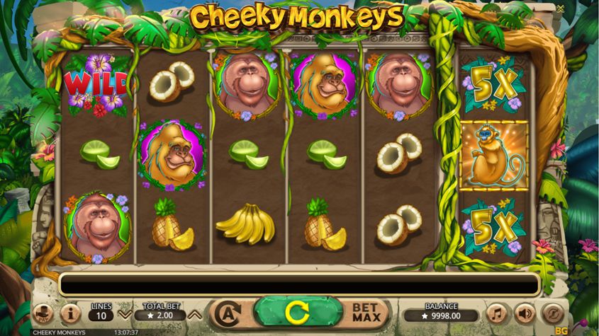 Cheeky Monkeys Slot - Free Play in Demo Mode