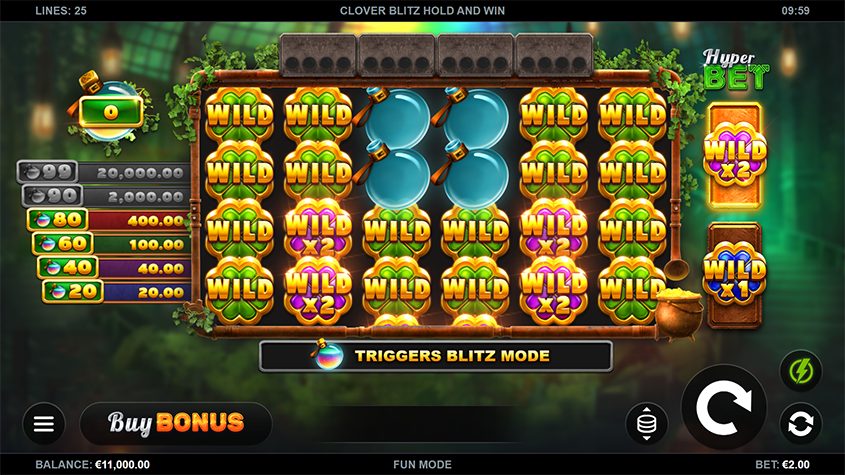 Clover Blitz Hold and Win Slot - Free Play in Demo Mode