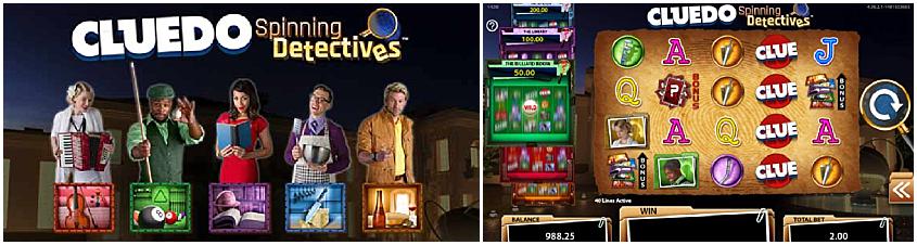 cluedo spinning detectives slot