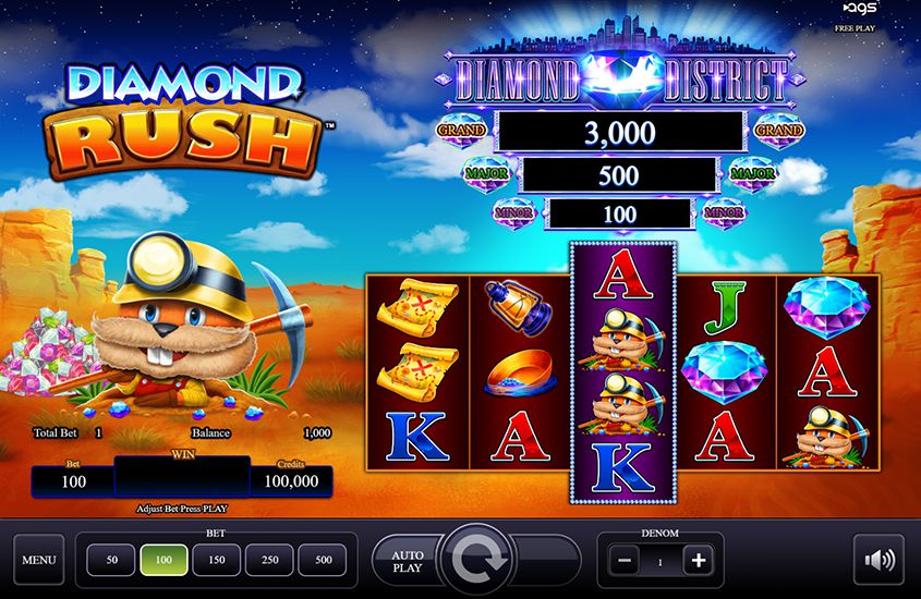 diamond rush slot machine