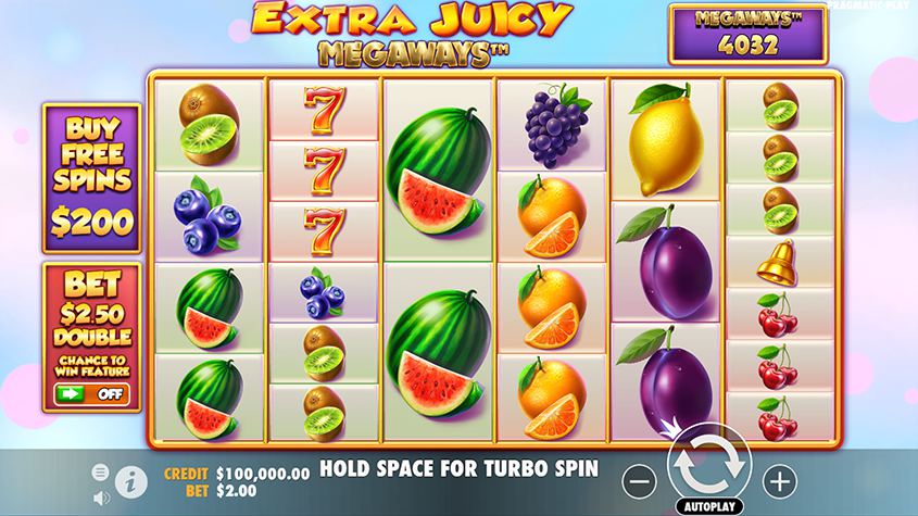 Extra Juicy Megaways Slot | Play Online | RTP: 96.42%