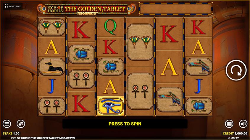 Eye Of Horus The Golden Tablet Megaways slot