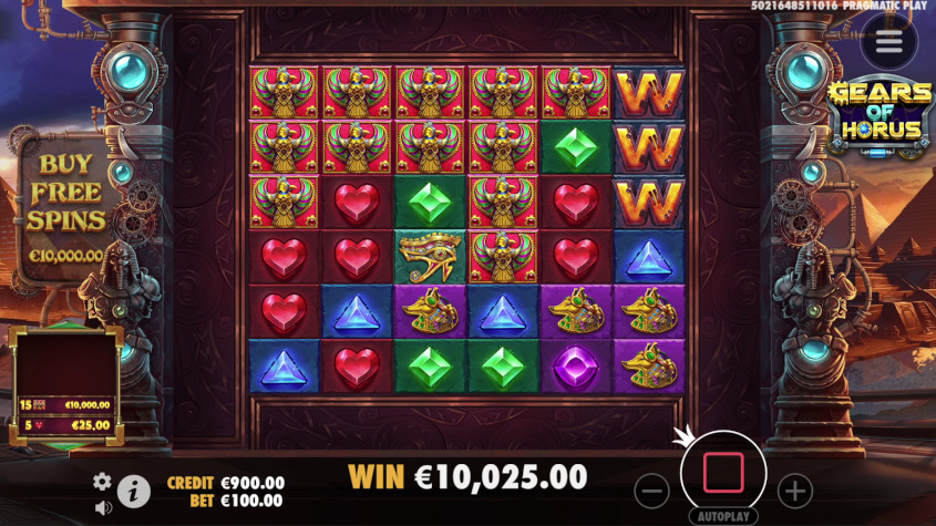 Gears of Horus Slot | Play Online | RTP: 96.06%