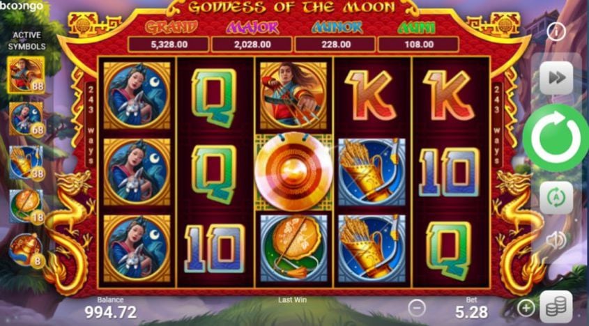 Goddess Of The Moon (Booongo) Slot - Free Play in Demo Mode