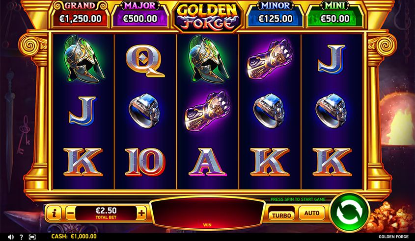 Golden Forge Slot - Free Play in Demo Mode