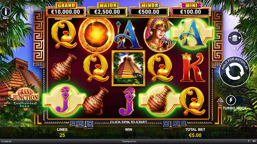 Grand Junction Enchanted Inca Slot - Free Play in Demo Mode