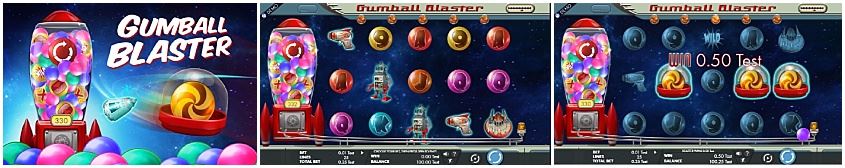 Gumball blaster slot