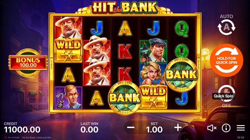 Hit the Bank Slot - Free Play in Demo Mode