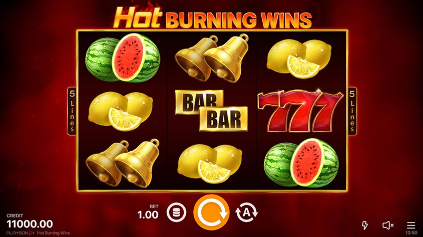 burning wins slot