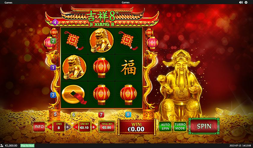 Ji Xiang 8 Slot - Free Play in Demo Mode