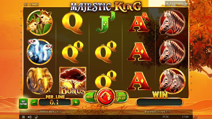 majestic king slot free