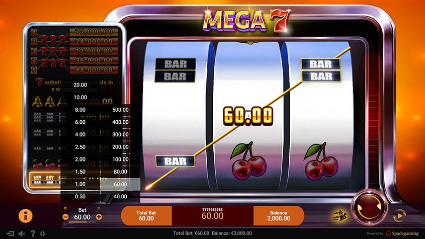 mega sevens slot machine