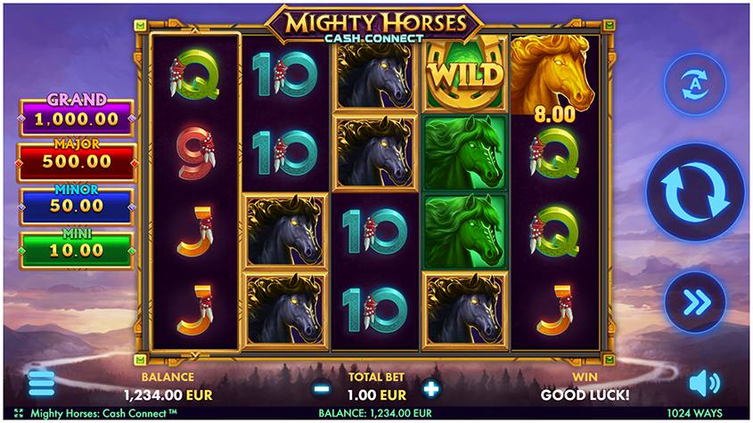 Mighty Horses Cash Connect slot