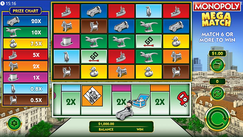 monopoly mega match slot