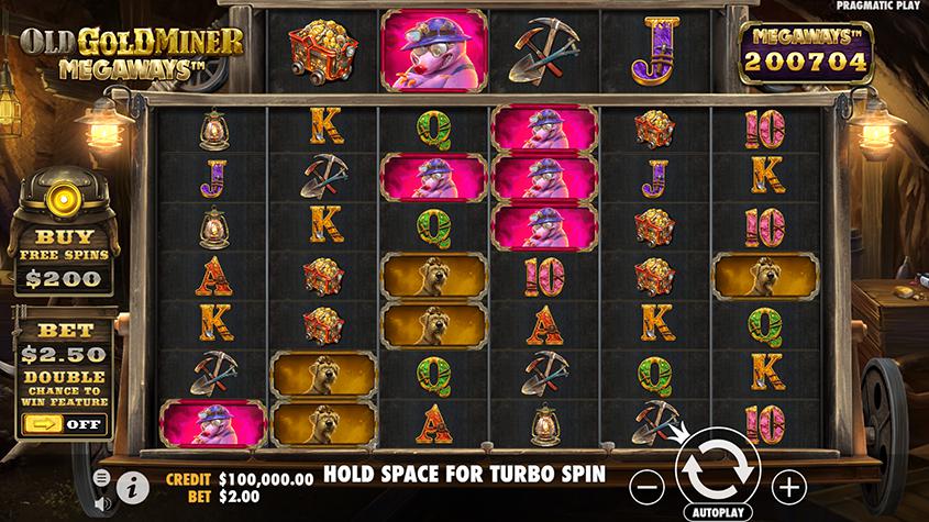 Old Gold Miner Megaways Slot - Free Play in Demo Mode