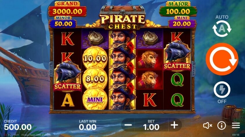 Pirate Chest: Hold and Win slot