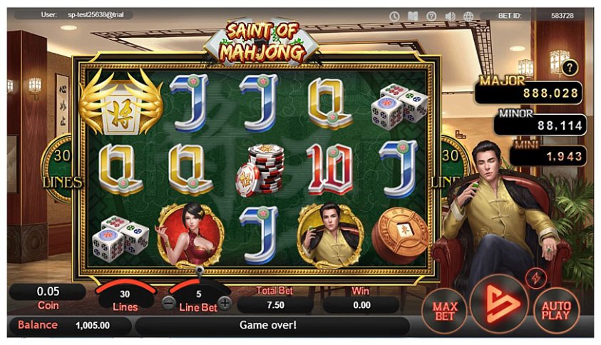 Saint of Mahjong Slot - Free Play in Demo Mode