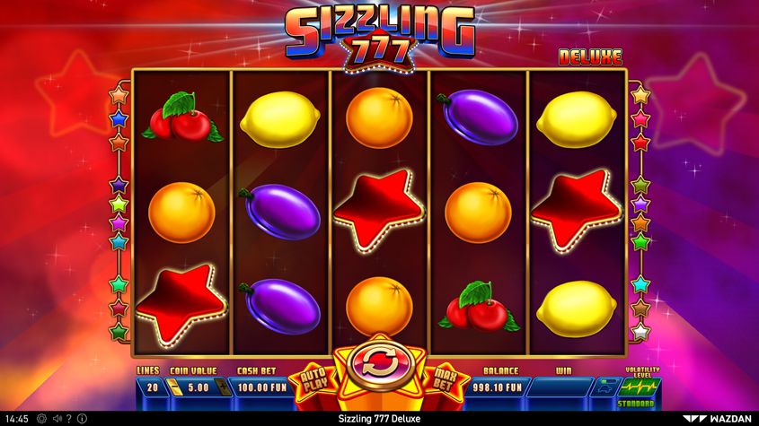 sizzling slot 77777 online gratis