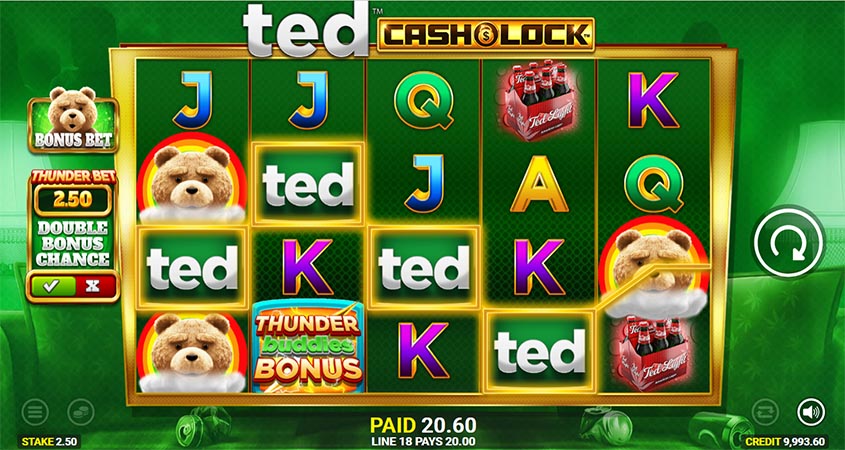 ted cash lock slot