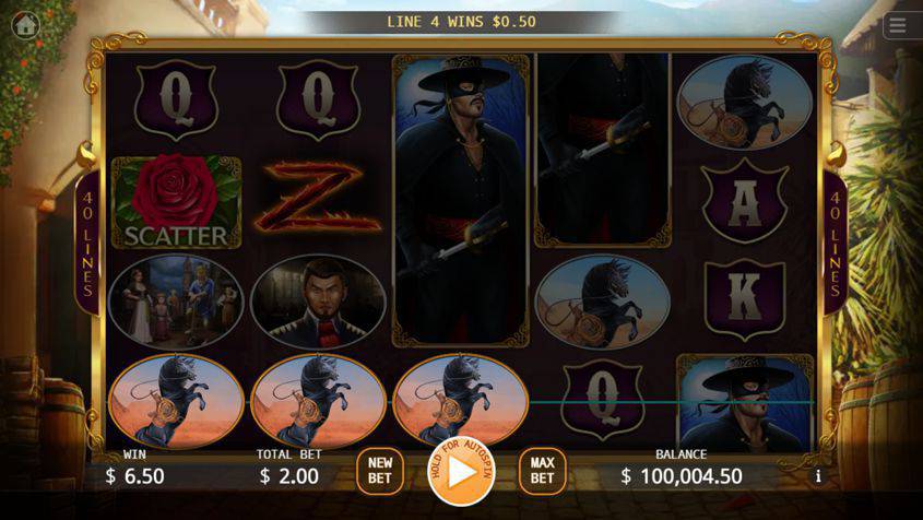 The Mask of Zorro (KA Gaming) Slot - Free Play in Demo Mode